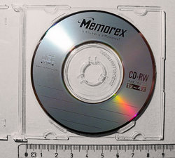 Small CD (with ruler for scale) 