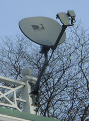 DIRECTV's 5-LNB satellite dish