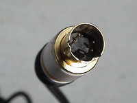 A standard S-Video cable connector
