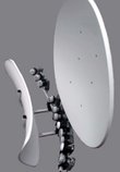 Special dish for up to 16 satellite positions (Ku-band)
