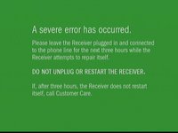 The Green Screen of Death error message
